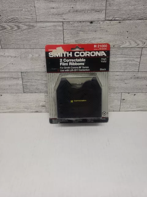 Smith Corona H 21000 63446 Typewriter H Series 2 Correctable Film Ribbons Black