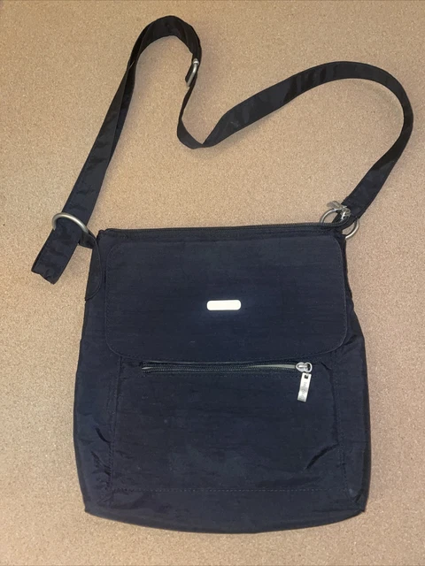 Baggallini black crossbody travel bag purse black 11x11
