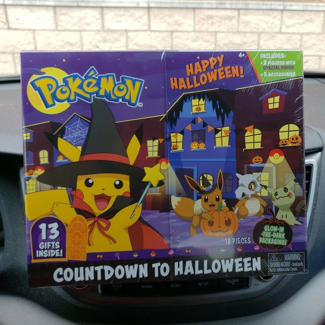 POKEMON HALLOWEEN ADVENT 13 Day Countdown Calendar Jazwares New Sealed