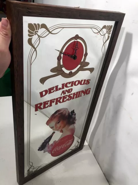 Quadro Orologio A Specchio Coca Cola