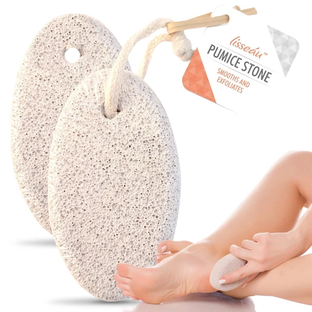 2pk Natural Pumice Stone For Feet | Hard Dead Skin Callus Remover Exfoliate Foot