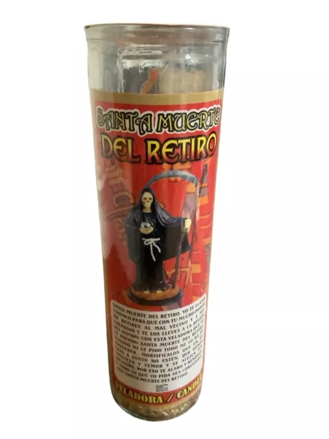 Santa Muerte * Del Retiro  * VELADORA - Holy Death  Candle.