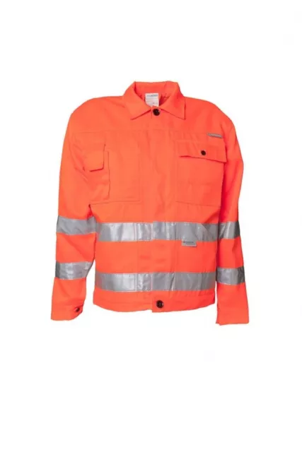 Planam Veste de Travail Veste Professionnelle Warnschutz 2001 Orange Gr. 58 Neuf