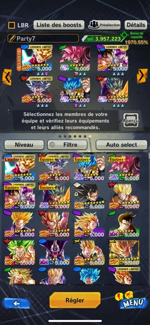 DBZ [dokkan legends] échange vente aide DDL