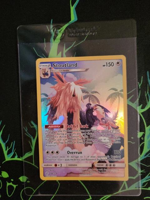 Pokémon TCG Stoutland Sun & Moon - Cosmic Eclipse 248/236 Holo Secret Rare