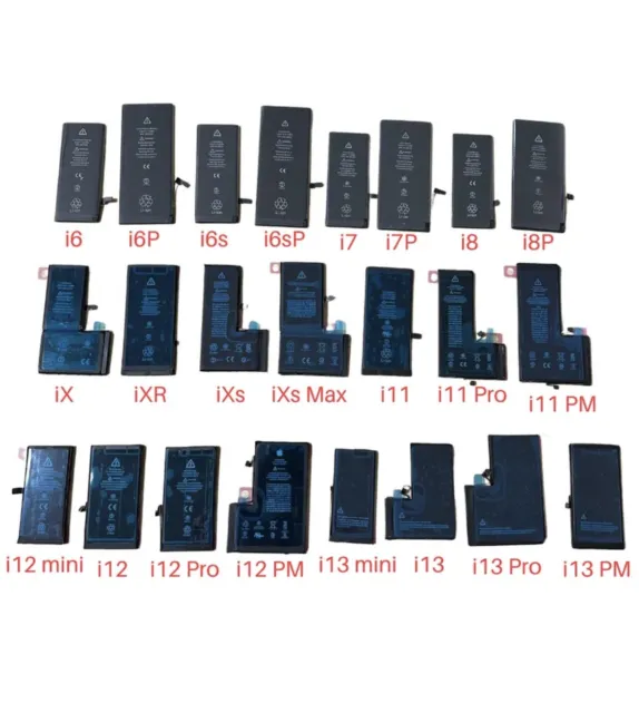 iPhone Battery Replacement For 6 6S 7 Plus 8 X XS Max XR 11 12 13 14 Pro MAX LOT