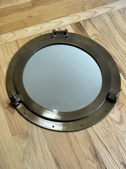 Decoración de espejo de ojo de buey de pared de barco marítimo náutico con...
