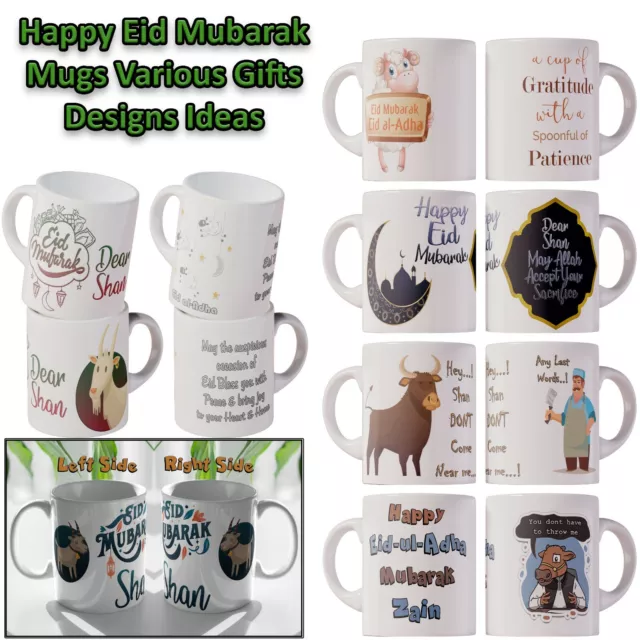 EID UL ADHA Mubarak coffee mug Personalised gift ideal Present