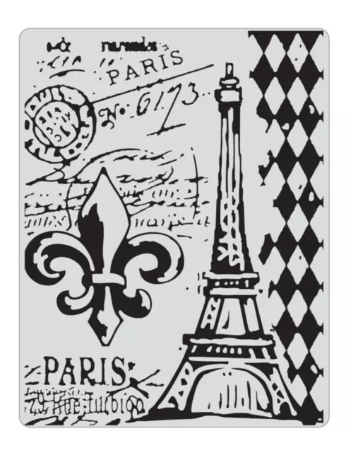 Sizzix Tim Holtz EIFFEL TOWER Embossing Folder- Paris 🌸 Cuttlebug, Sizzix etc