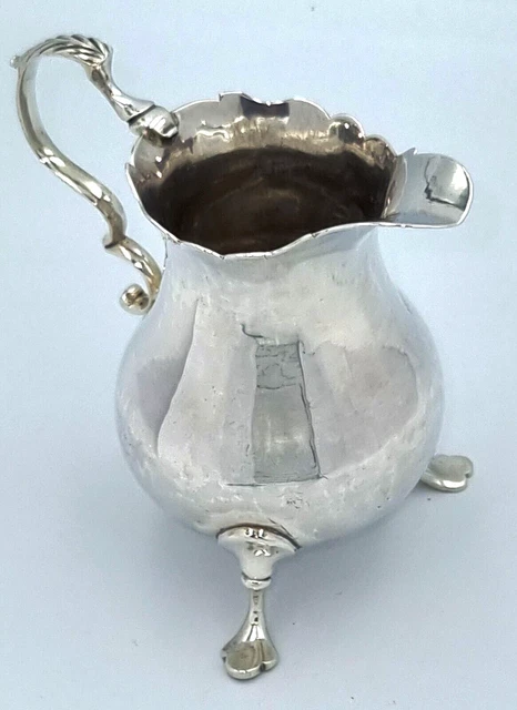 George III Sterling Silver Cream Jug 92.1 grams Hallmarked London 1770 wk15