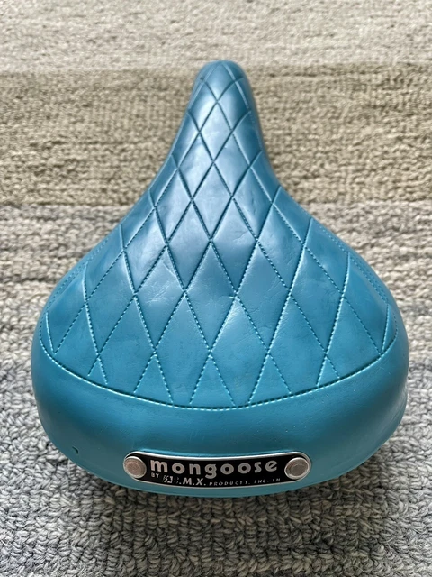 Selle BMX Vintage Mesinger Noire Matelassée - Old School Pour Mongoose - Rare