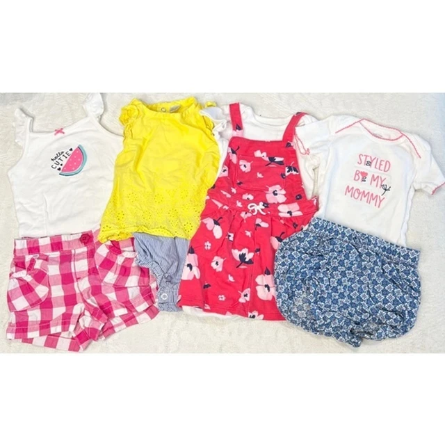 Baby Girl 12 Months Outfits Summer Clothes Carters Overall Dress Romper Shorts