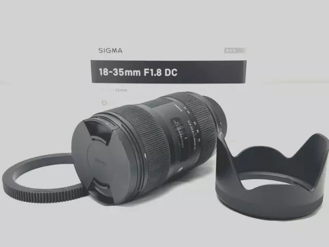 Sigma 18-35mm F/1.8 DC HSM Art Lens for Nikon F-Mount plus Cool-Lux Lens Gear