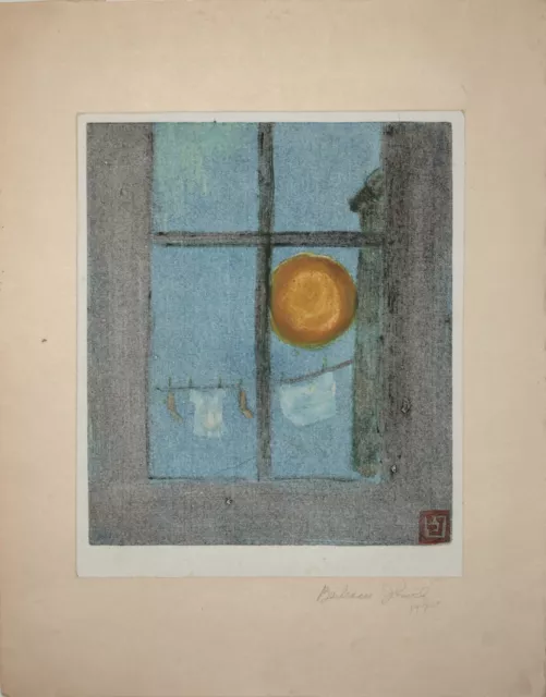 Betram Johnck/ Original, Signed Color Monoprint, 1926