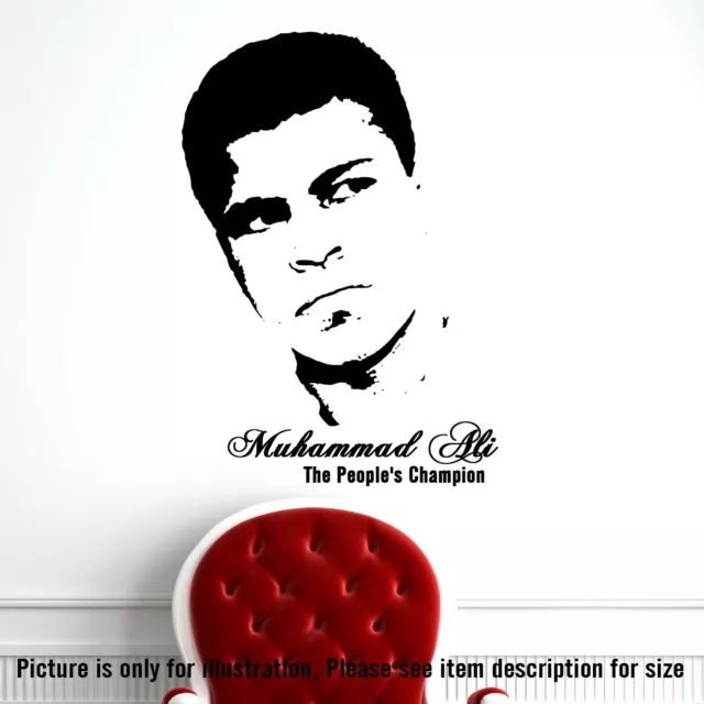 Muhammad Ali -People's Champion Celebrity wall sticker, Sports Sticker, wall art