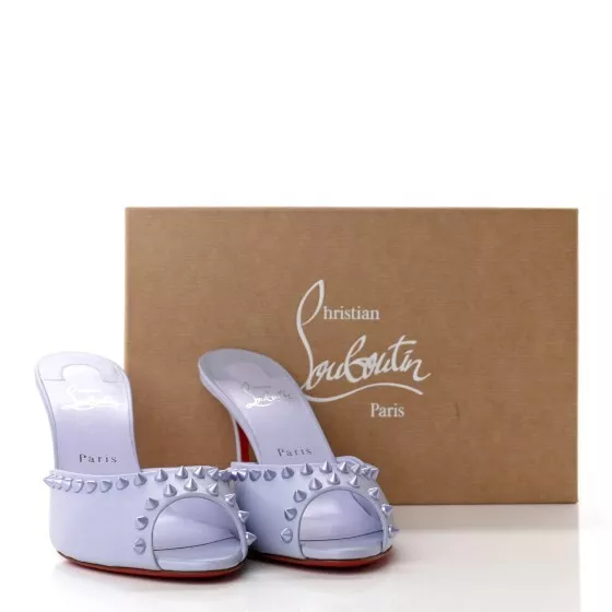 Authentic Christian Louboutin Me Dolly Mules, US 8.5  Lavender, New With Box!