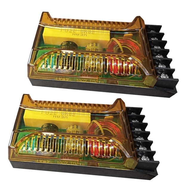 2 Way Crossover for Speaker, WEAH-2001 2Pcs Speaker Frequency Divider Speak B3L3