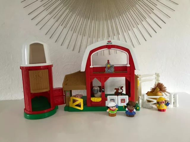 🍓 La Ferme Éducatif & Sonore Fisher Price Little People Vendu Avec Des Animaux