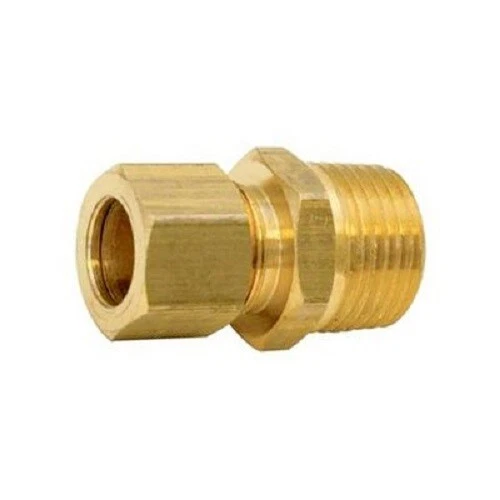 5 Brass Male Connectors 3/16" Tube 1/8" Pipe Thread