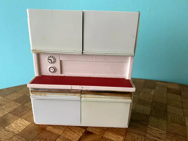 Küchenschrank 60er Crailsheimer  Puppenhaus Puppenstube 1:12 dollhouse cabinet