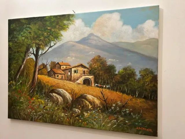 Dipinto Olio su Tela - 50x70 cm  - Quadro firmato Di Grande + certificato 3