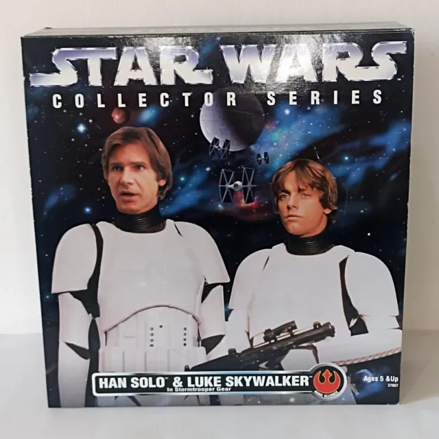 Star Wars Collector Series_ Han Solo & Luke Skywalker Stormtrooper_ Kenner 1996