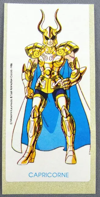 Saint Seiya Les Chevaliers du Zodiaque - Sticker de chewing-gum May 1988 - Shura