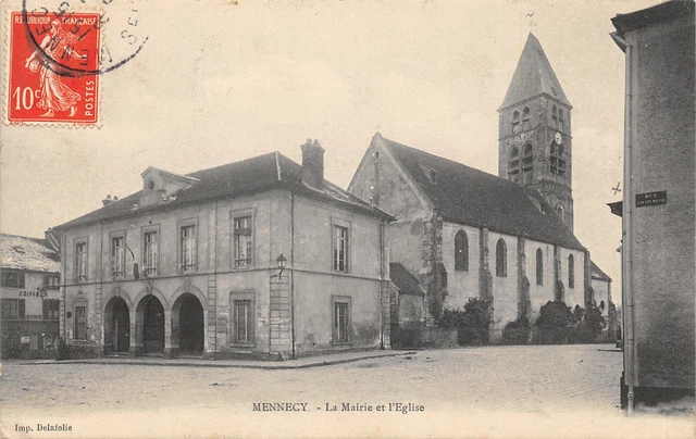 91-Mennecy-Mairie Et Eglise-N 6012-A/0001