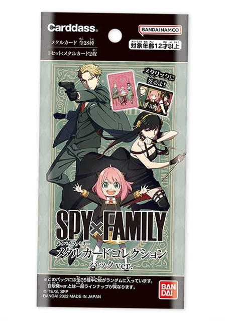 Paquet Simple Spy X Family Metal Card Collection Bandai - Jap