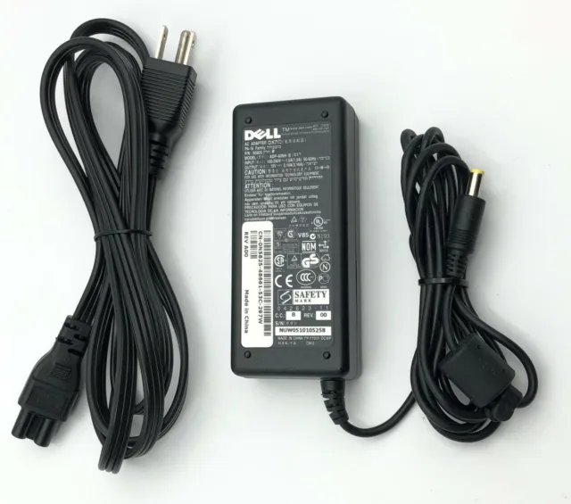 Genuine Dell AC Adapter For Inspiron 1200 1300 2200 Laptop Charger 60Watt w/PC