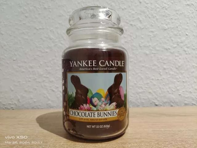 Yankee Candle 623g großes Glas Neu. USA Rar Chocolate Bunnies Selten