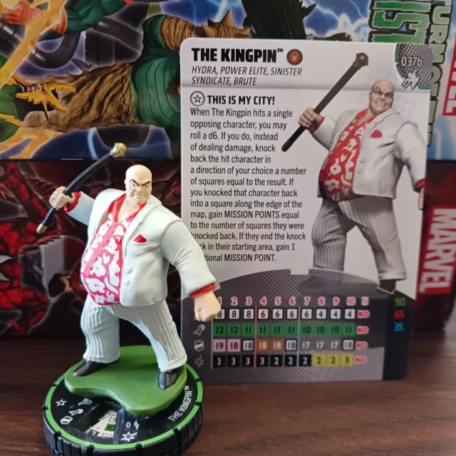 Marvel Heroclix Kingpin #037b w/ Card Spider-Man Beyond Amazing Set