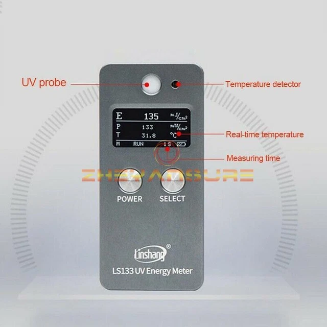 1PZ NUOVO Misuratore di energia UV Linshang LS133 340-420 Nuovo Misuratore di luce UV