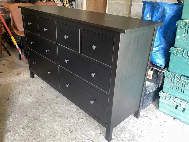 IKEA HEMNES 8-DRAWER Chest of Drawers, Grey 125.50 - PicClick UK