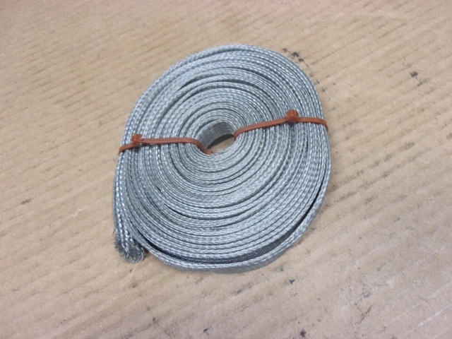 50 Feet 5/8" Tinned Copper Braided Ground Strap | High Flex Grounding Wire, Made In USA