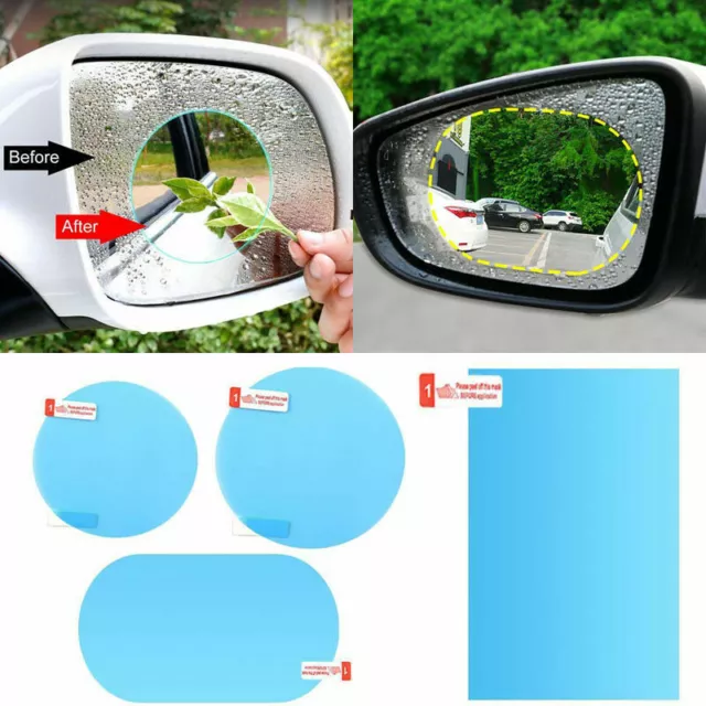 2pcs Auto Außenspiegel Folie Seitenspiegel Regenschutz Rückspiegel  Nebelschutz