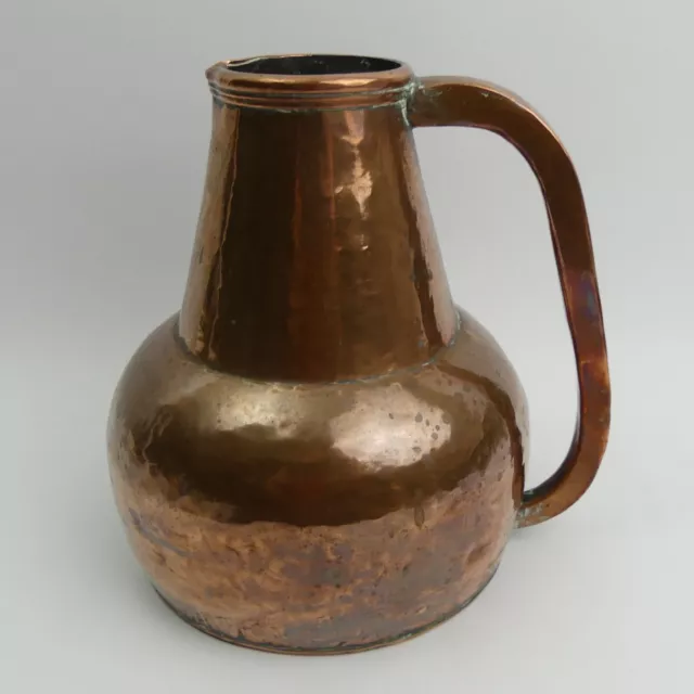 White Horse Cellar Named Antique Copper Tavern Jug 19Th Century