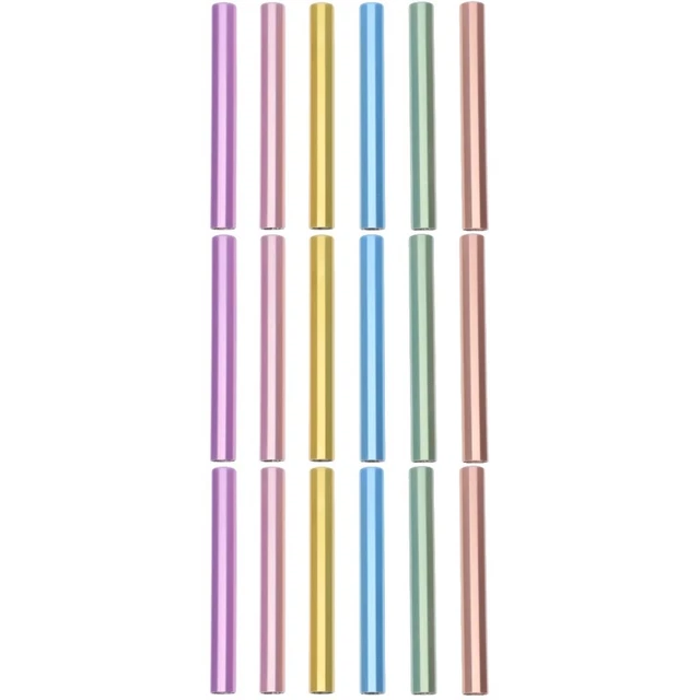 18 piezas Cepillos de pintura de uñas Tapas Manicura Pluma Protector Esmalte de uñas Cubierta de cepillo