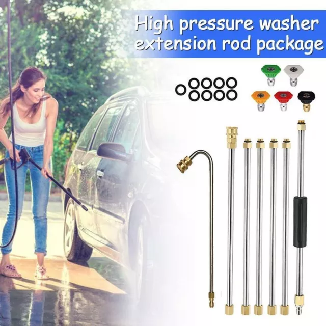 Extension Wand Lance Gutter Cleaning Tool High Pressure Washer Roof Cleaner Kit