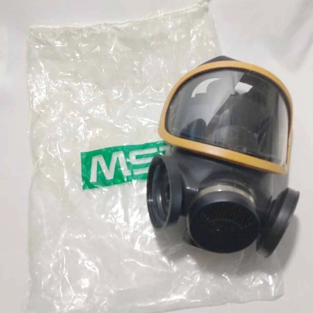 MSA Ultra Twin Respirator Large 7 204-3 spray paint booh 5 strap unused gasmask