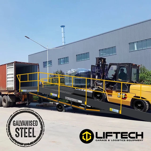 GALVANISED CONTAINER / Lorry Ramp /10 Ton Loading Unloading Forklift ...