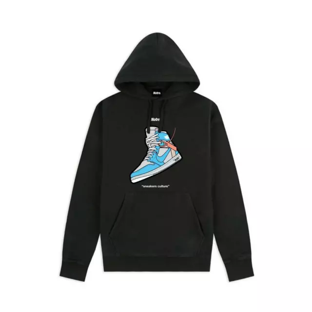 Felpa Notre sneakers culture OFF BLUE tgM Air Jordan 1 tee NEW sweatshirt hoodie