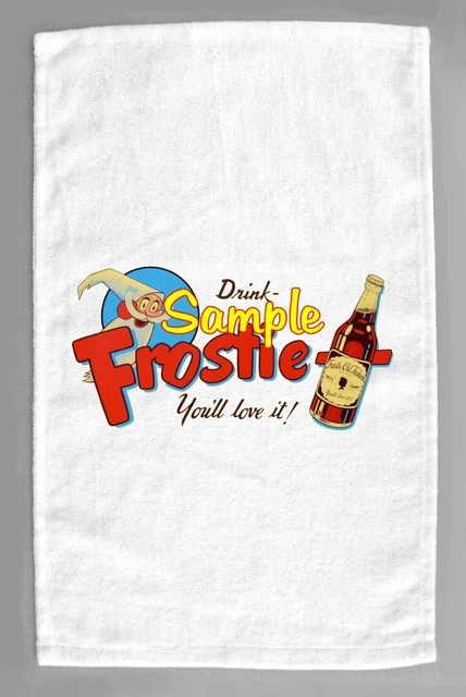Frostie Root Beer 'B' Soda Microfiber Hand Towel Citrus Cola