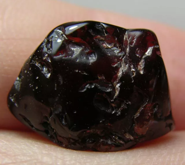 13.10ct 100% Natural Africa Tumbled Rough Mandarin Garnet Specimen 2.60g 15.00mm