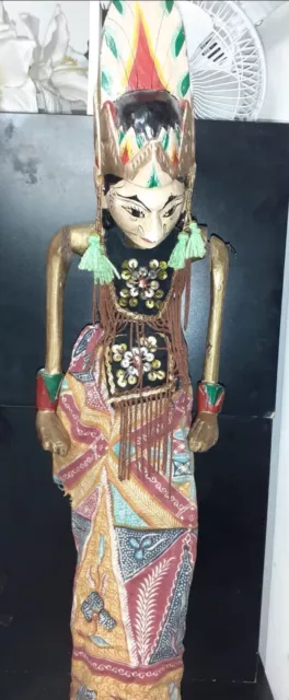 Objet Éthnique rare Éthiopie Afrique Marionnettes Flèche dogon en pierre taillée