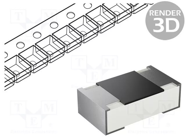 Résistance : Mince Film (Jamais) 0805 100kΩ SMD 0,1W 1676142-2