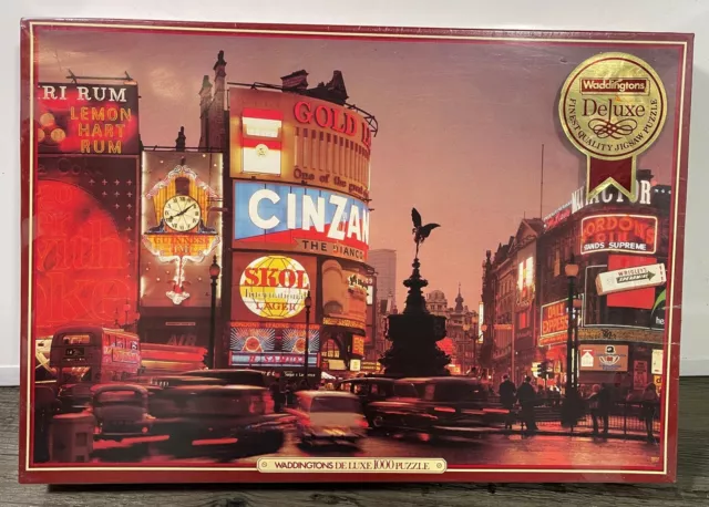 Piccadilly Circus London Waddingtons 1000 Piece Jigsaw Size 48 x 68cm SEALED