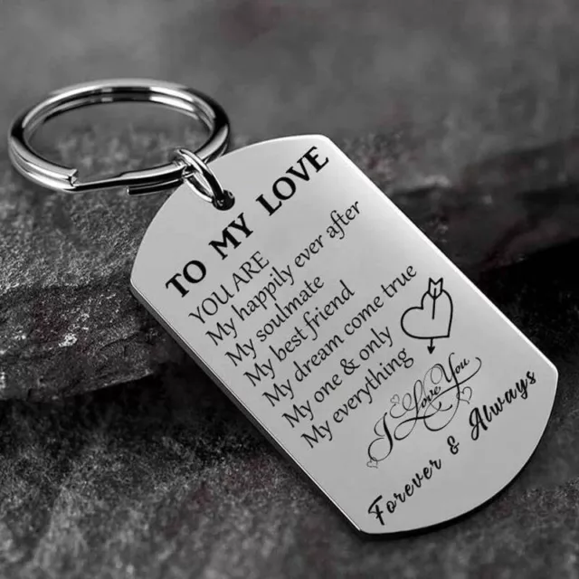 To My Love Keyring. Girlfriend,Boyfriend,Husband,Wife Valentines. FREE GIFT BAG!