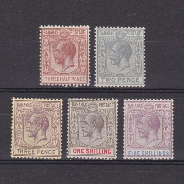 BAHAMAS 1921, SG# 117-124, CV £73, Wmk Mult Script CA, part set, KGV, MH