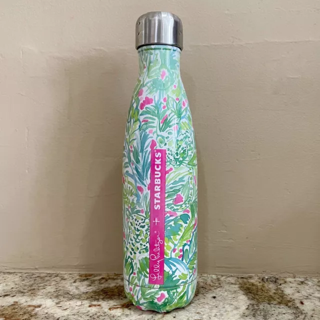 Starbucks Lilly Pulitzer Swell Bottle Palm Beach Jungle 17oz S'well Tumbler